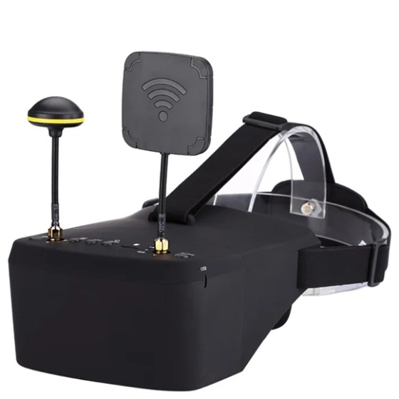 Wholesale EV800D 5.8G 40CH 5 Inch 800*480 Video Headset HD DVR Diversity With Battery for RC Model RC Drone